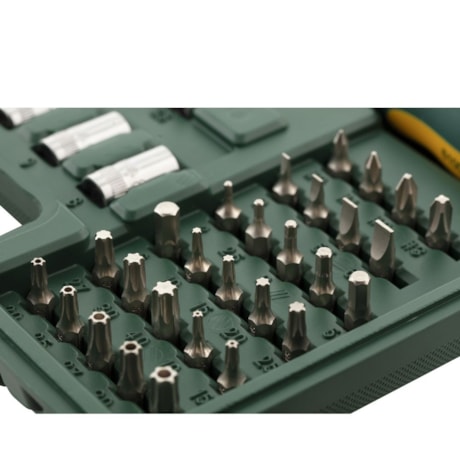 Jogo Soquetes Sextavado 3.5 a 14mm Bits Encaixe 1/4