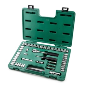 Jogo Soquetes Sextavado e Bits 10 a 19mm / 3/16