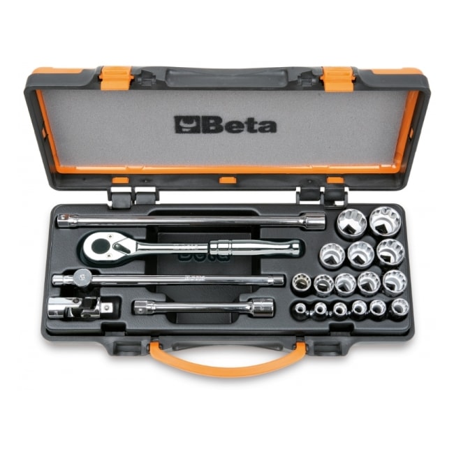 Jogo Soquetes Sextavado Encaixe 1/2