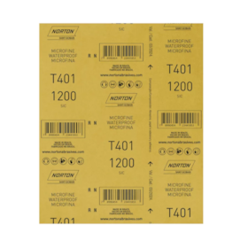 Kit 10 Lixas D'Água Grão 1200 Folha 230X280mm AZUL T 401 NORTON