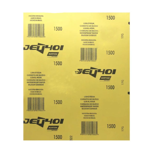 Kit 10 Lixas D'Água Grão 1500 Folha 230X280mm AZUL T 401 NORTON-f7561452-4504-400e-b8aa-aeba6bfe2767