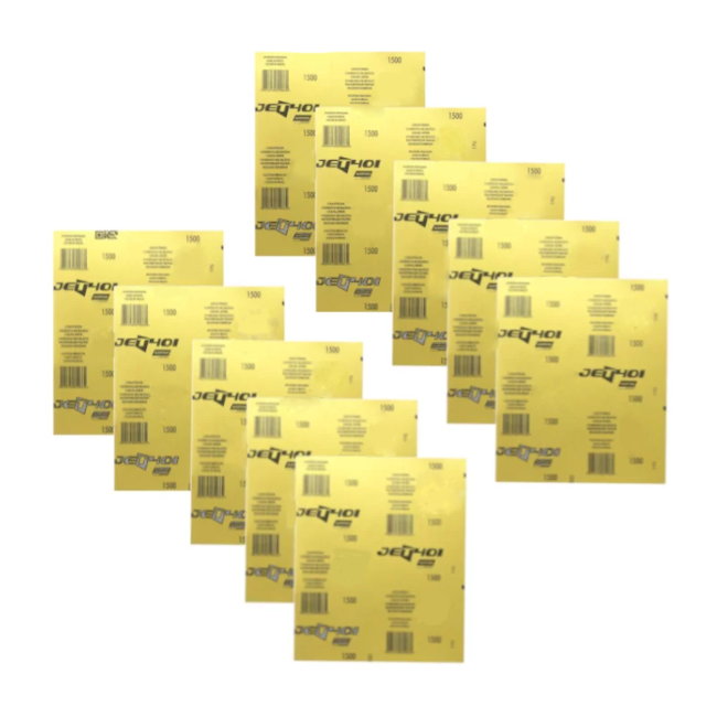 Kit 10 Lixas D'Água Grão 1500 Folha 230X280mm AZUL T 401 NORTON-fad37684-2820-49fc-9c5c-20db6d313597