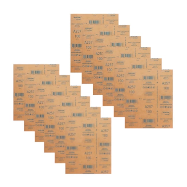 Kit 100 Lixas para Massa Grão 100 Folha 225X275mm A 257 NORTON-04bbb002-be57-49eb-84cc-9b154b1fd24e