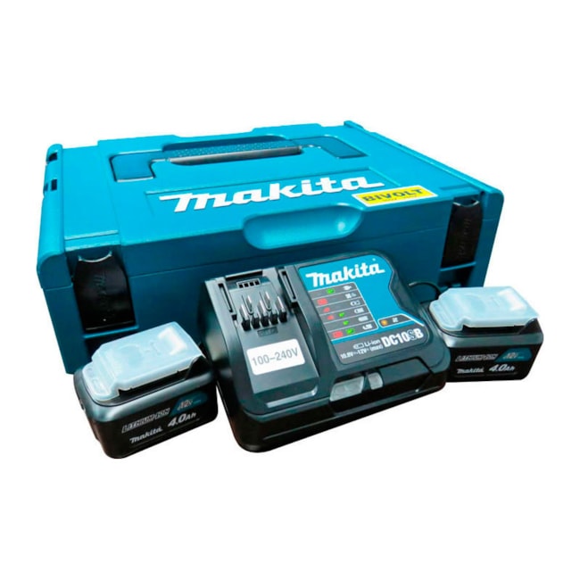 Kit 2 Baterias 12V 4.0Ah Carregador 110V/220V e Maleta 197634-9 MAKITA-6ca8f882-2a9c-4b9a-8a28-068cd46d8241