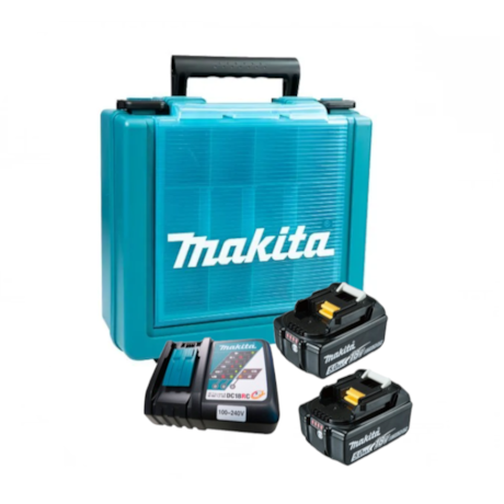 Kit 2 Baterias 18V 5.0Ah Carregador Bivolt e Maleta KITMAK1850B MAKITA