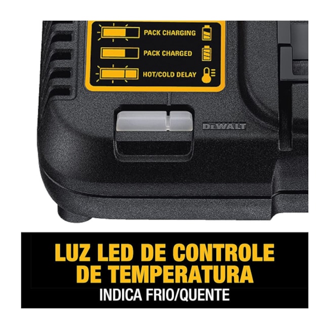 Kit 2 Baterias 5.0Ah 20V MAX com Carregador Bivolt + Bolsa DCB205C2K-BR DEWALT-902d1dc9-1736-4e39-a923-e61bb9febfa7