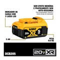 Kit 2 Baterias 5.0Ah 20V MAX com Carregador Bivolt + Bolsa DCB205C2K-BR DEWALT