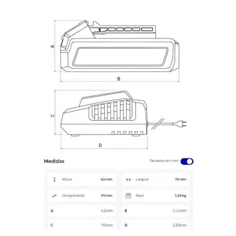 Kit 2 Baterias e Carregador 20V 2.0Ah 110/220V 42300/222 TRAMONTINA MASTER-d0bdc59f-51bd-417f-8535-e20582f479d7