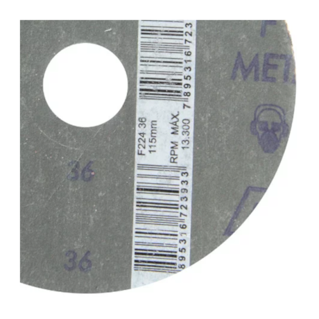 Kit 20 Discos de Lixa para Aço 4.1/2'' 7/8'' F 224 NORTON-4f7924c5-42ad-4a3c-9328-f17551ada525