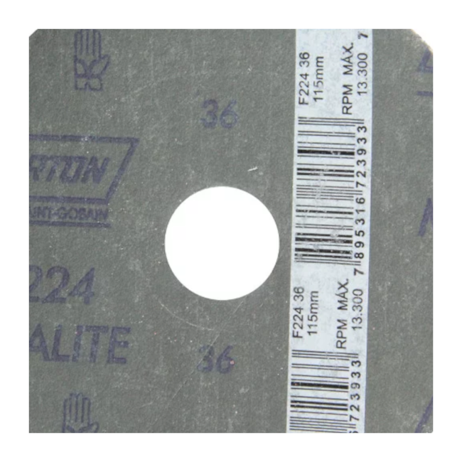 Kit 20 Discos de Lixa para Aço 4.1/2'' 7/8'' F 224 NORTON-f826fb2a-76d3-4c21-9c82-2e91eb26e38e