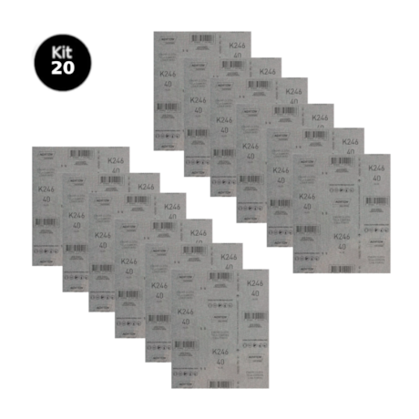 Kit 20 Lixas para Ferro Grão 40 Folha 225X275mm K 246 NORTON-117707fb-fd86-4e62-b036-968e80b0724b