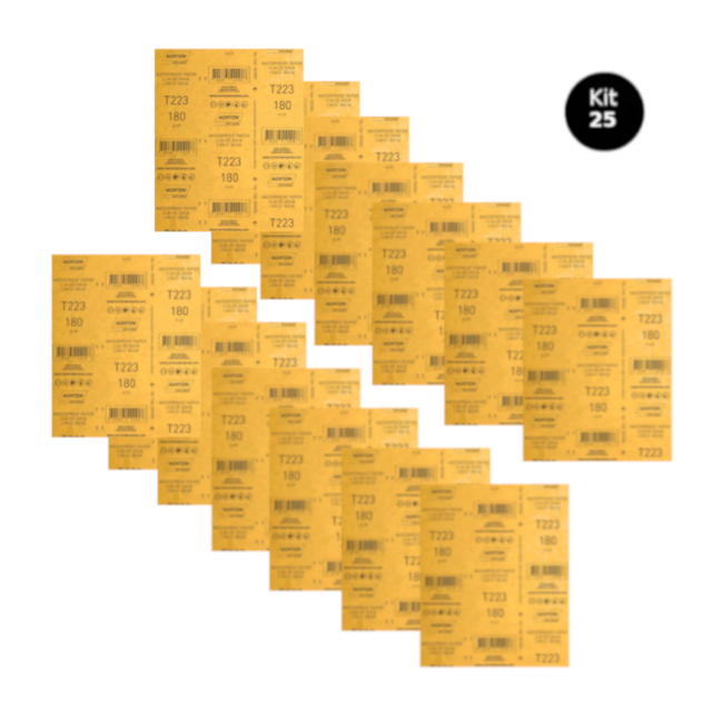 Kit 25 Lixas D'Água Grão 180 Folha 225X275 T 223 NORTON-28fec2f9-c51d-45e8-a6bd-e043c75627a6