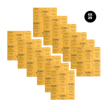 Kit 25 Lixas D'Água Grão 220 Folhas 225X275mm T 223 NORTON-5fdc9d9a-d53f-4161-b931-85d135502715