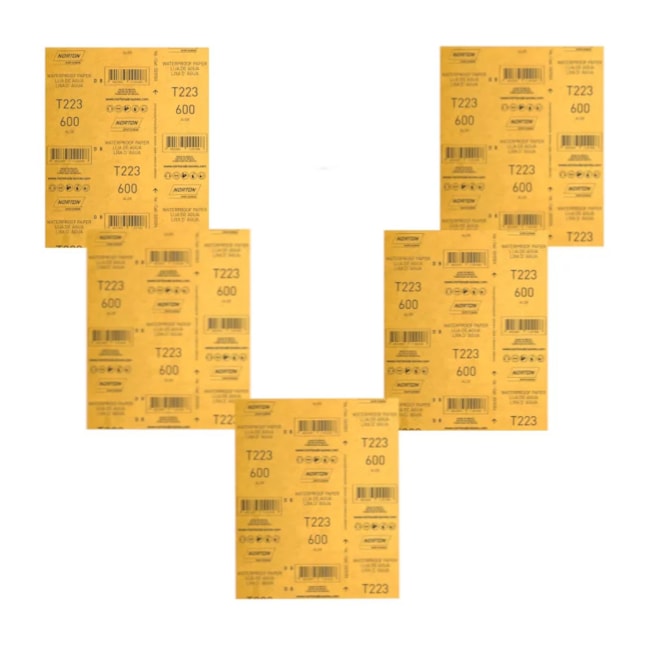 Kit 25 Lixas D'Água Grão 600 Folha 225X275mm T 223 NORTON-331ad946-1cc9-47c3-9d28-784f7559992a