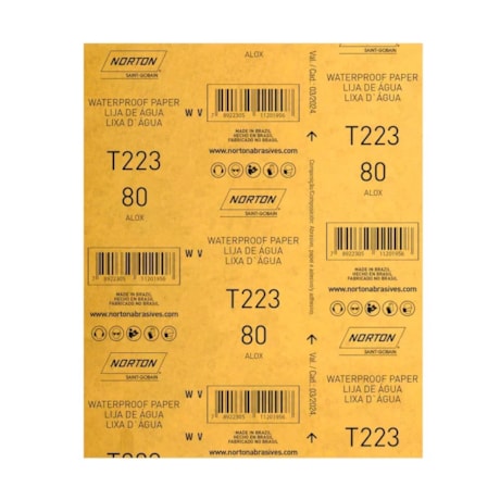 Kit 25 Lixas D'Água Grão 80 Filha 22X275mm T 223 NORTON-a769d654-a877-4efc-b5d0-5d9711c2e1d2