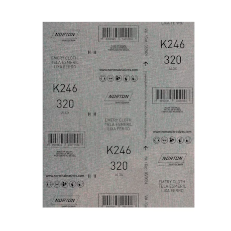 Kit 25 Lixas Grão 320 Folhas 225X275mm K 246 NORTON-b490ba8c-a006-4af6-b96a-df419f2657b3
