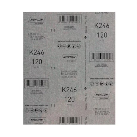 Kit 25 Lixas para Ferro Grão 120 Folha 225X275mm K 246 NORTON-23f203b8-e31d-49f1-b67e-2924b24d27cb