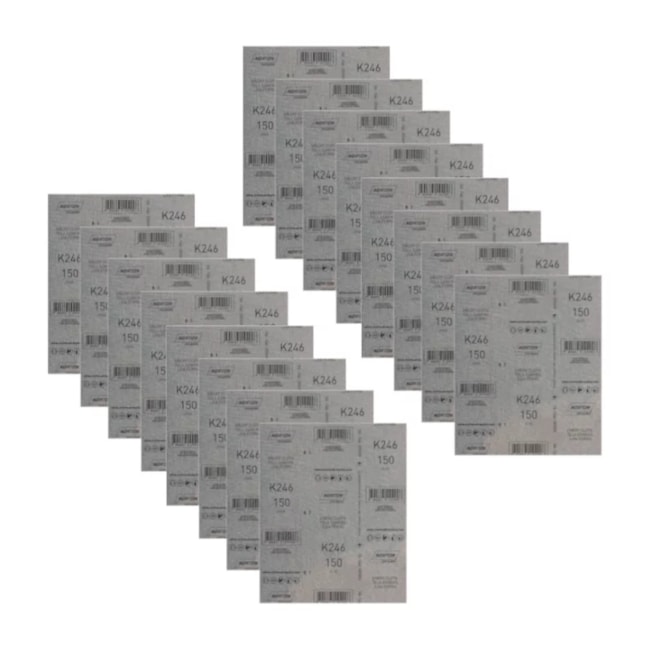 Kit 25 Lixas para Ferro Grão 150 Folha 225X275mm K 246 NORTON-cfe2a6ab-956b-4739-a9b8-fadca7178ada