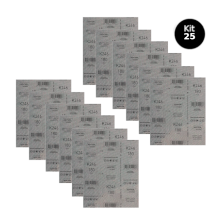 Kit 25 Lixas para Ferro Grão 180 Folha 225X275mm K 246 NORTON-51df5657-14e7-454f-88d5-080037e18fc1