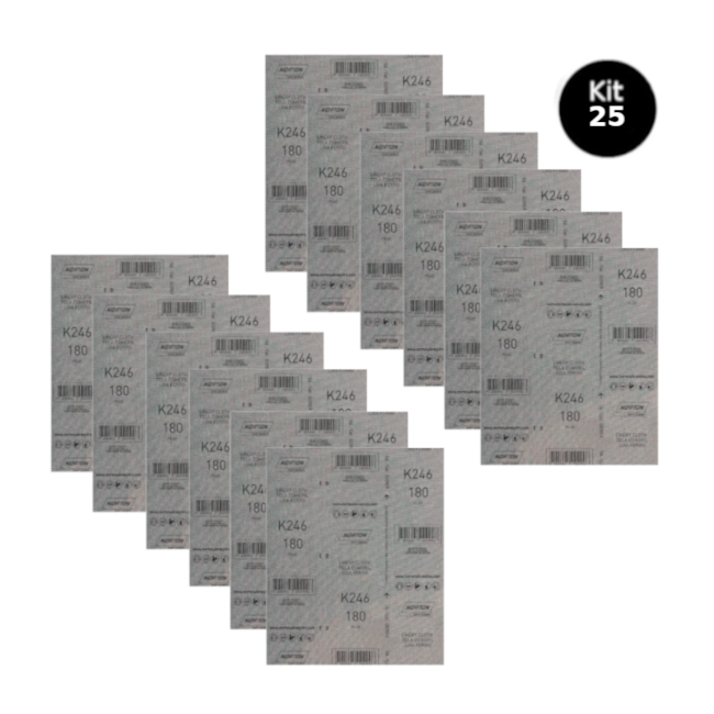 Kit 25 Lixas para Ferro Grão 180 Folha 225X275mm K 246 NORTON-18f789e8-a27f-42cc-bd43-a7bfabc7f1db
