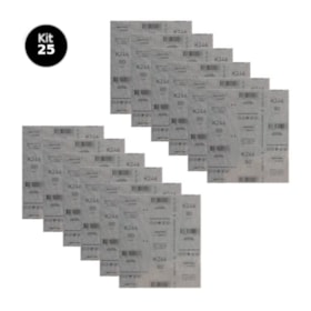 Kit 25 Lixas para Ferro Grão 80 Folha 225X275mm K 246 NORTON