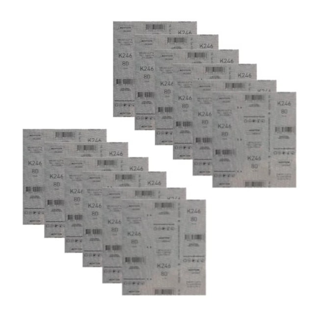 Kit 25 Lixas para Ferro Grão 80 Folha 225X275mm K 246 NORTON-cac60f08-7efa-4068-a084-e1529cba1d19