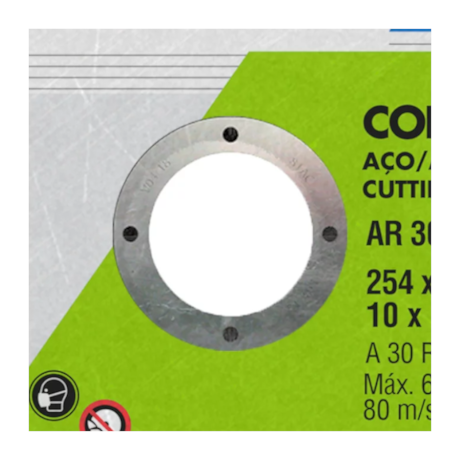 Kit 5 Discos de Corte para Aço e Inox 10'' 3,2mm 3/4'' AR 302 CLASSIC NORTON-85c36ab6-033e-46e1-ad4a-21b69edaa4a4