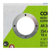 Kit 5 Discos de Corte para Aço e Inox 10'' 3,2mm 3/4'' AR 302 CLASSIC NORTON