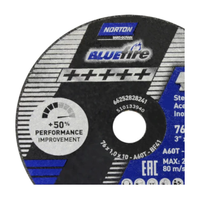 Kit 5 Discos de Corte para Aço Inox 3