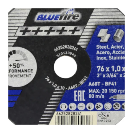 Kit 5 Discos de Corte para Aço Inox 3