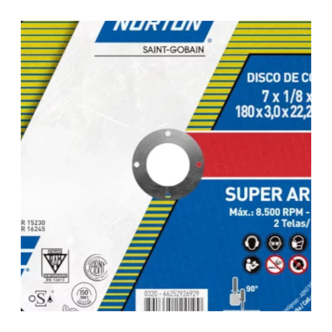 Kit 5 Discos de Corte para Inox 7