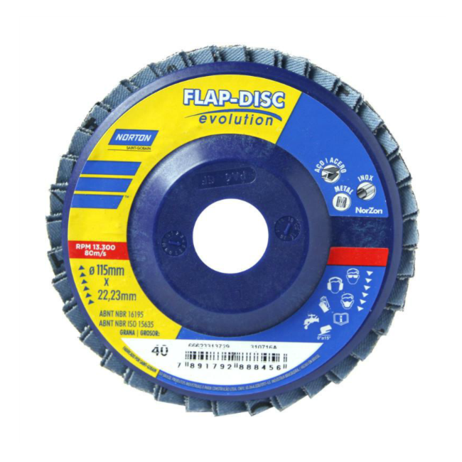 Kit 5 Discos Flap 4.1/2