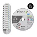 Kit 50 Discos de Corte para Aço Carbono e Inox 4.1/2" 1,0mm 7/8" CLASSIC BASIC NORTON 