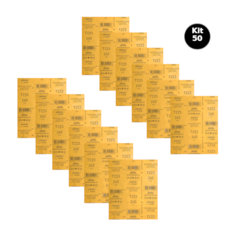 Kit 50 Lixas D'Água Grão 240 Folha 225X275mm T 223 NORTON-681b9780-548c-4455-8e89-0f56d952389e