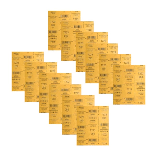 Kit 50 Lixas D'Água Grão 280 Folha 225X275mm T 223 NORTON-7fd3f6f7-45b7-4e3e-ac48-a0da93b94fa3