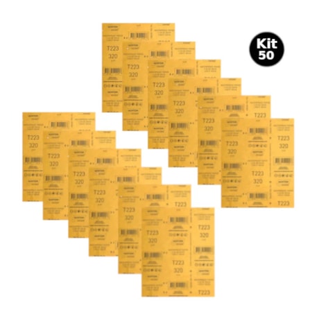 Kit 50 Lixas D'Água Grão 320 Folha 225X275 T 223 NORTON
-e5e247bb-6dd5-45bb-a621-db05ad92298c