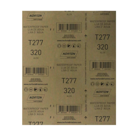 Kit 50 Lixas D'Água Grão 320 Folhas 230X280mm NORCLASS T 277 NORTON-75f27829-6211-4724-8858-fd998e7175b8