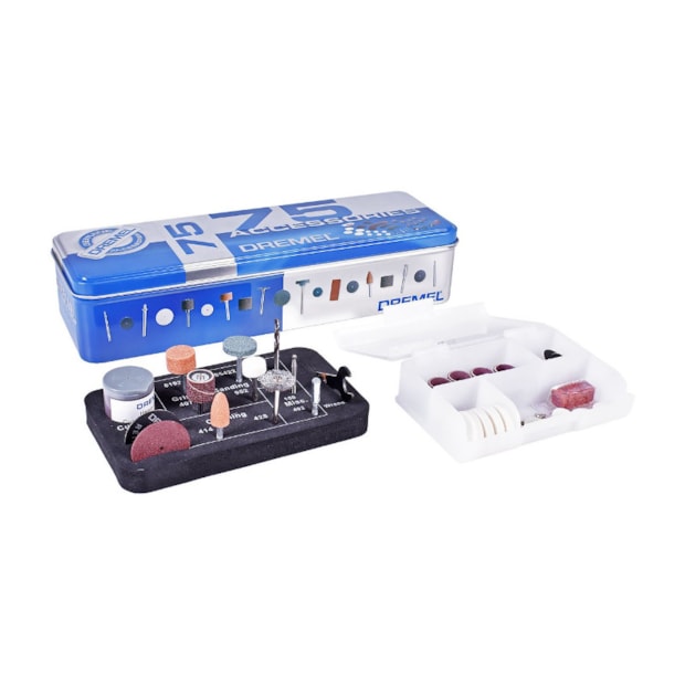 Kit Acessórios para Retífica Uso Geral 75 peças 26150707AC DREMEL-eccdbc1b-738d-47e4-972a-a3a17d64e2aa