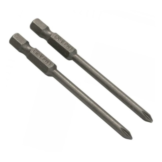 Kit Bits Phillips N1 x 75mm Encaixe Sextavado 1/4