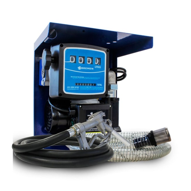 Kit Bomba de Transferência para Diesel 60L/MIN 220V com Medidor e com Mangueira 4 metros 8835 BREMEN-3dde1d12-a8e8-439c-abd7-15e5f314af65