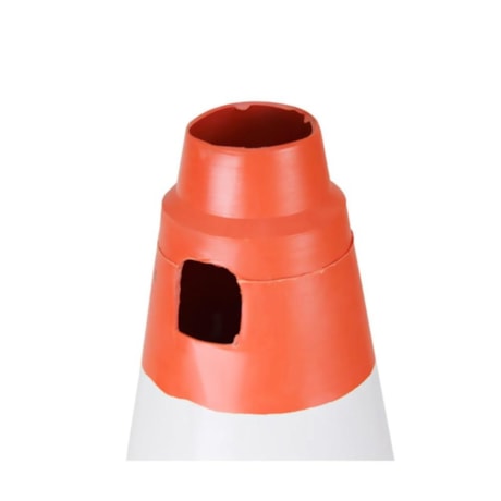 Kit com 10 Cones de Sinalização 50cm Laranja e Branco PLASTCOR-c79855e0-a0b7-4b3f-98cb-dca8f9577d57