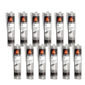 Kit com 10 Silicones Acético de Uso Geral 300ml Branco SIKASIL IA SIKA
