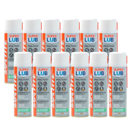 Kit com 12 Óleos Lubrificantes SUPER LUB MultiUso 300ml 8609 LOCTITE-6dc3b953-02f1-4008-8691-5f79fd520dcf