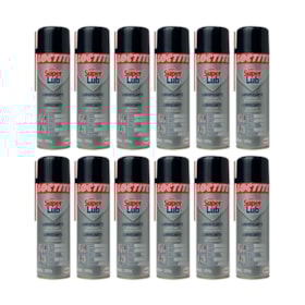 Kit com 12 Óleos Lubrificantes SUPER LUB MultiUso 300ml 8609 LOCTITE
