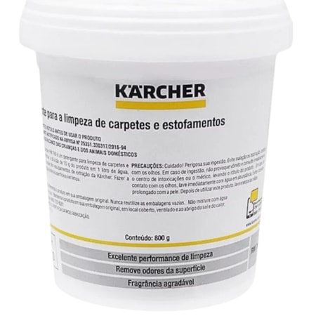 Kit com 2 Detergentes em Pó para Limpeza de Carpetes Estofados 800g RM 760 KARCHER