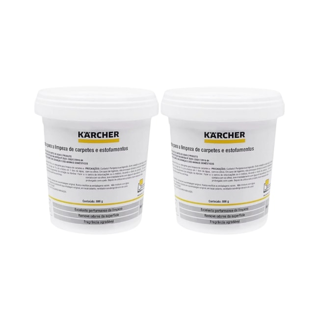 Kit com 2 Detergentes em Pó para Limpeza de Carpetes Estofados 800g RM 760 KARCHER-22dfe606-a9a6-4486-8cac-404f3324ff94