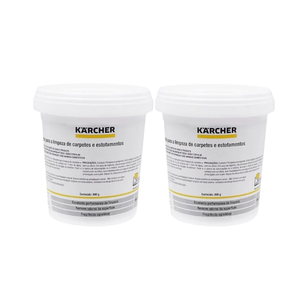 Kit com 2 Detergentes em Pó para Limpeza de Carpetes Estofados 800g RM 760 KARCHER-57505077-fea5-4f1a-a4dd-e178cd10c5c1