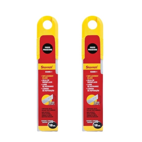 Kit com 2 Jogos de Lâminas para Estilete 18mm KS06R-1 STARRETT