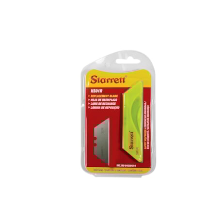 Kit com 2 Jogos Lâminas para Estilete Trapezoidal 60x19mm KS01R STARRETT