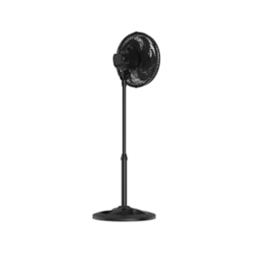 Kit com 2 Ventiladores Oscilantes 30cm de Coluna 6 Pás 52W Preto 110V TURBO 6 VENTISOL